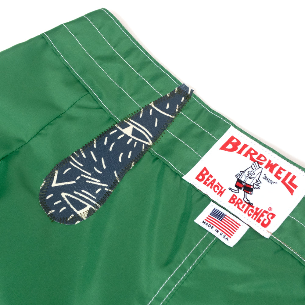 Green Nylon Boardshorts