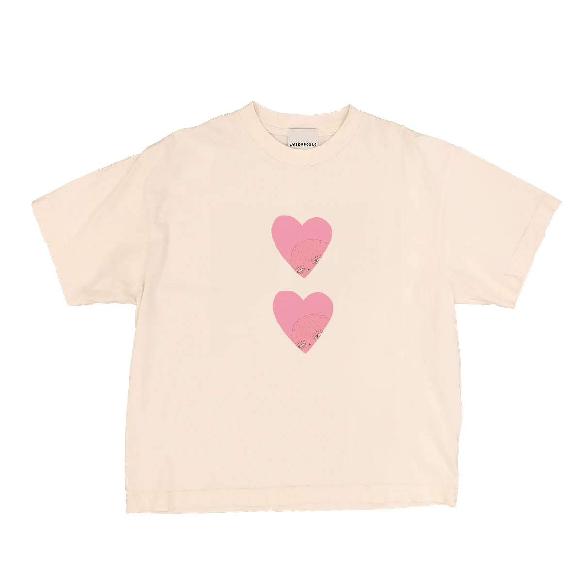 Hairy Heart Creme Tee