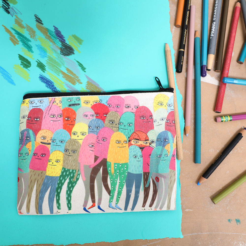 Hairy Rage Canvas Pouch