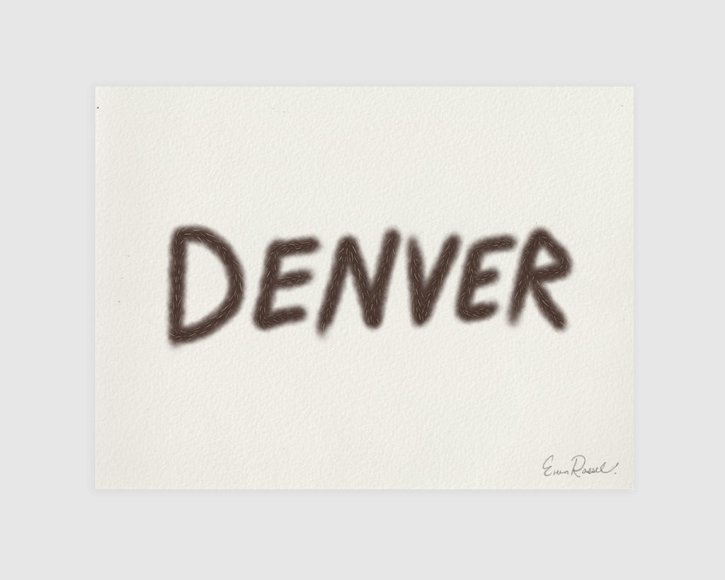 Denver Hairy Font (Print)