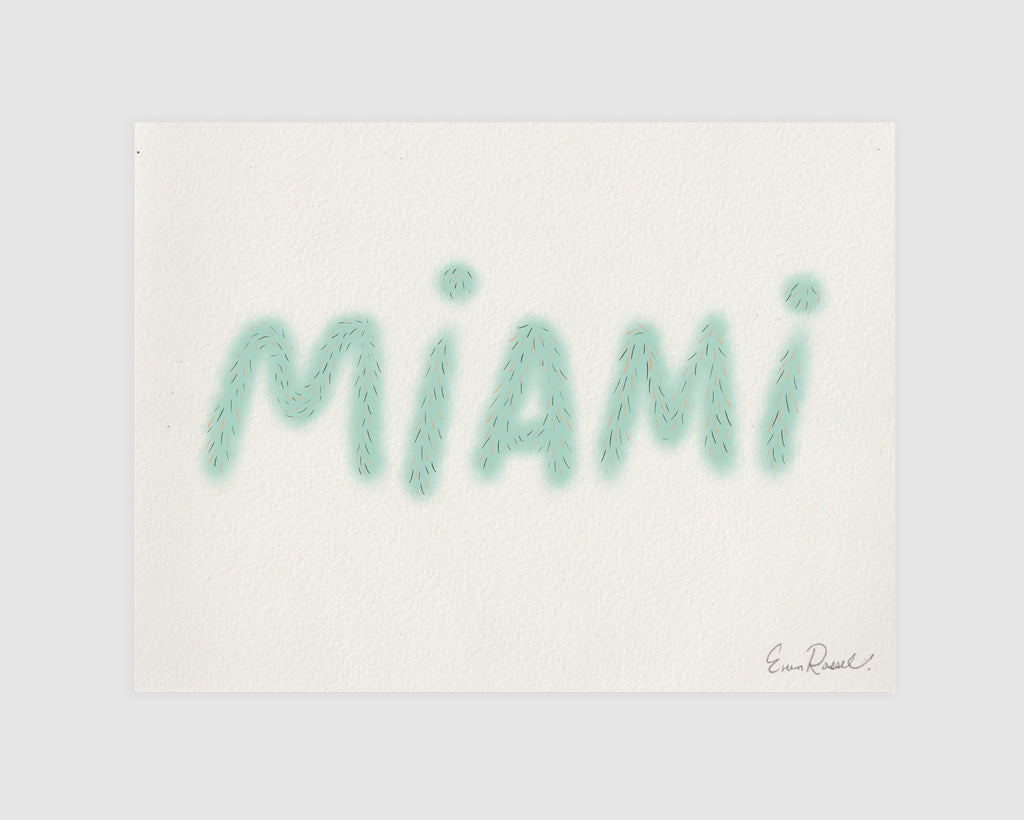 Miami Hairy Font (Print)