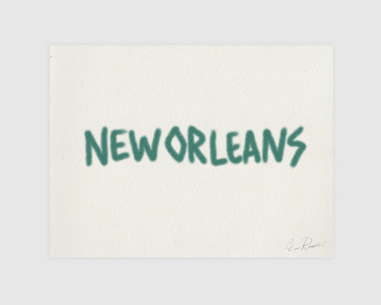 New Orleans Hairy Font (Print)