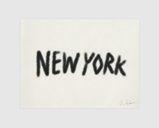 NYC Hairy Font (Print)