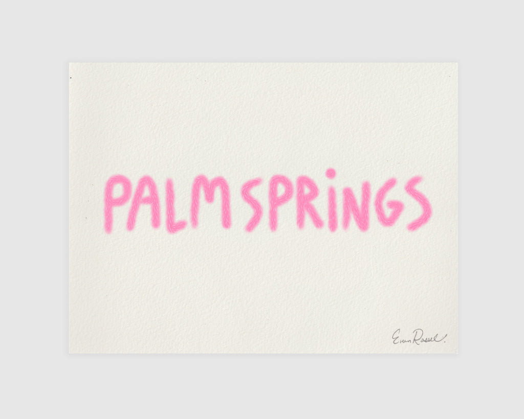 Palm Springs Hairy Font (Print)