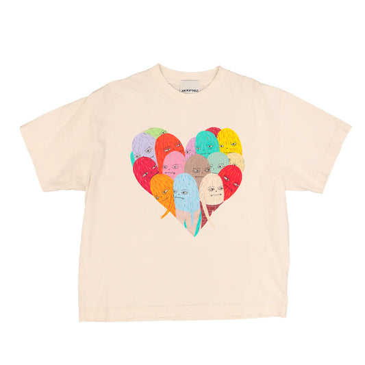 Hairy Heart Creme Tee