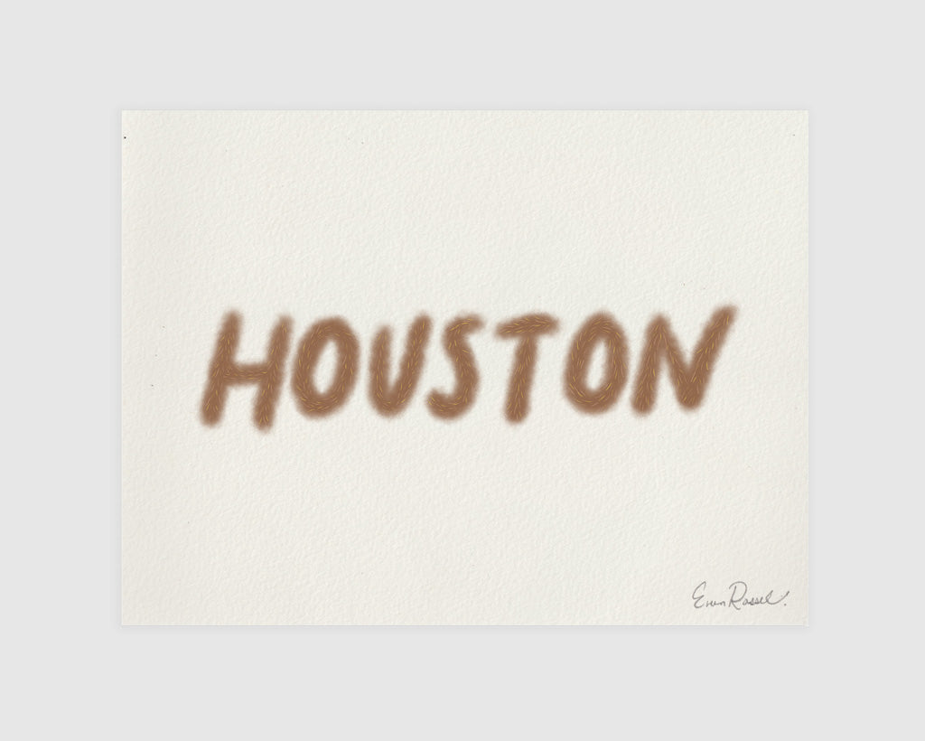 Houston Hairy Font (Print)