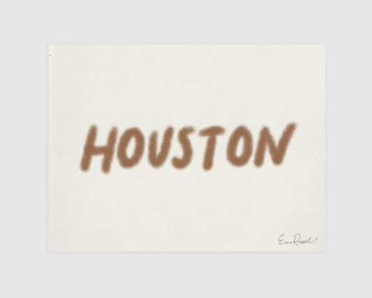 Houston Hairy Font (Print)