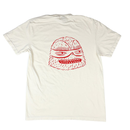 Stink Tee (Creme) Hand Screened